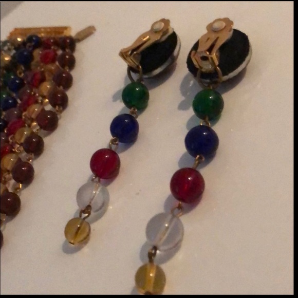 VINTAGE JEWEL BEADED BRACELET - Picture 7 of 7